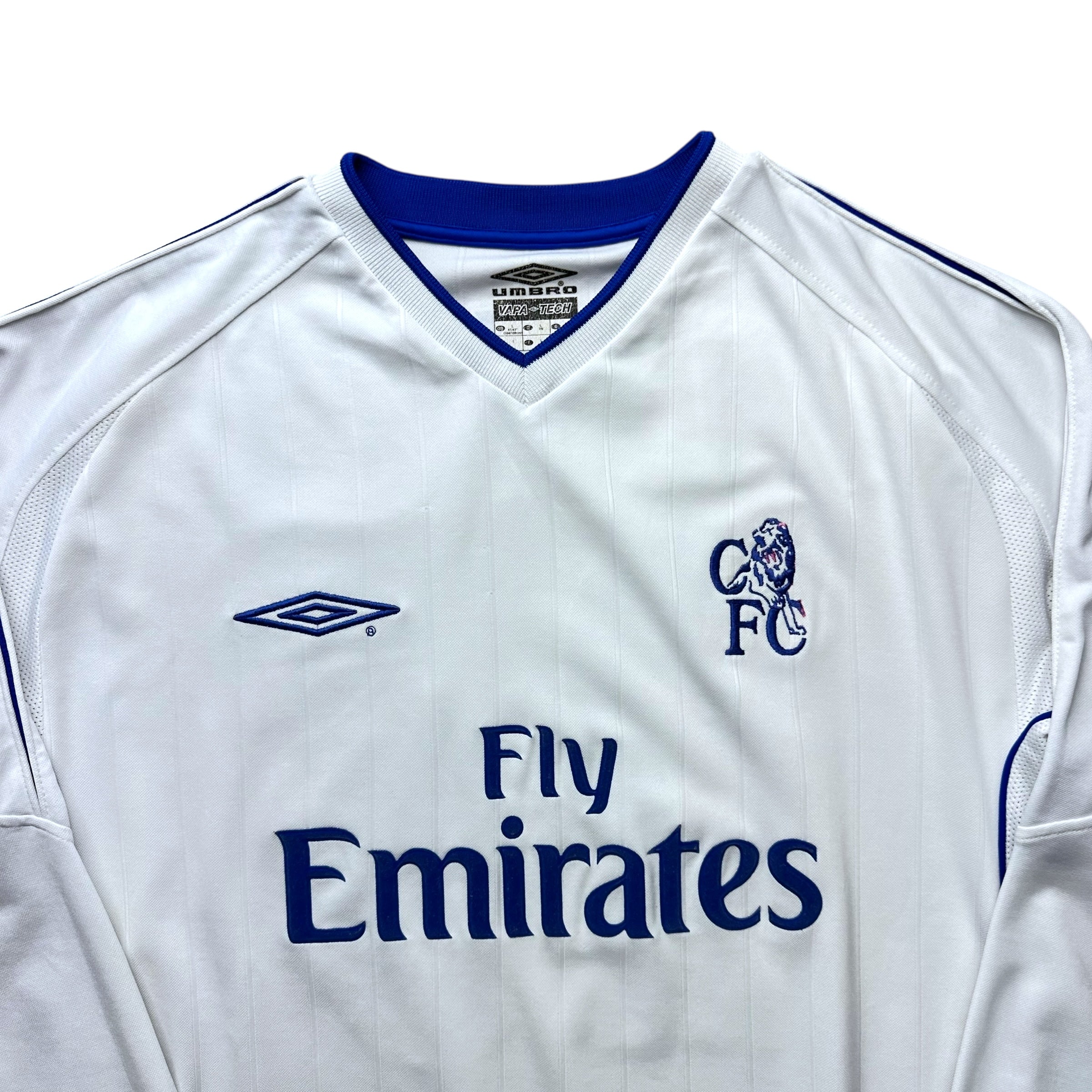 Chelsea 2001-03 Away L/S Shirt (L) Zola #25